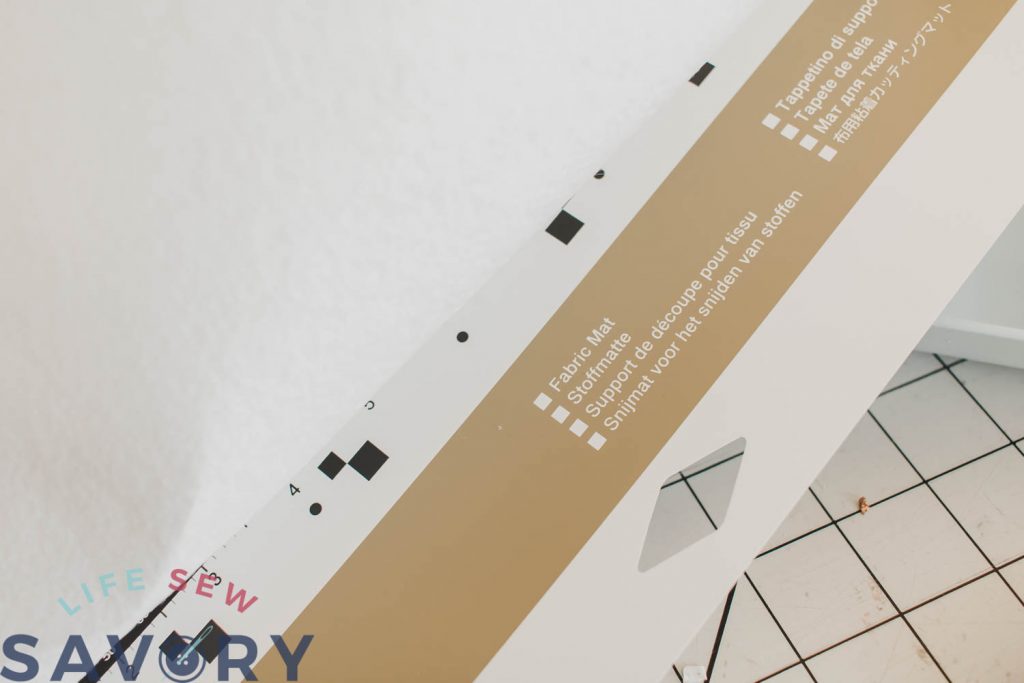 fabric or very sticky mat