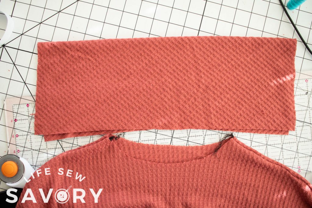 measure around neckline