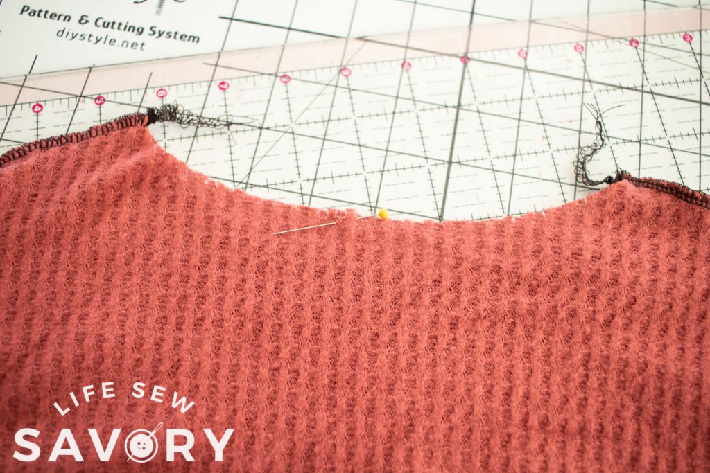 sew shoulder seams first