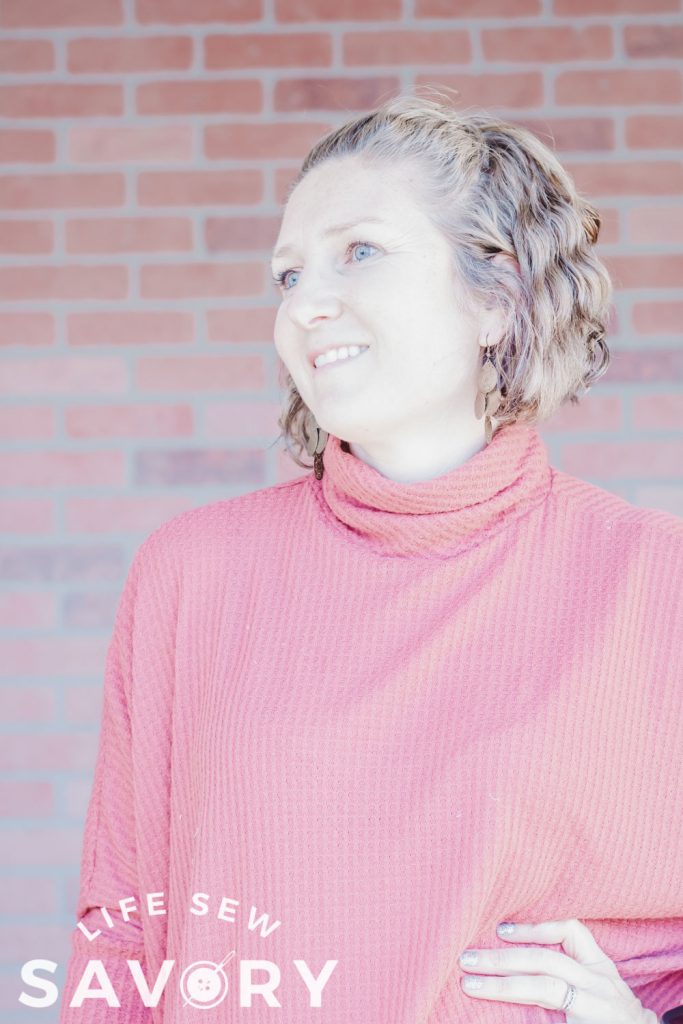 finished shirt with turtle neck added