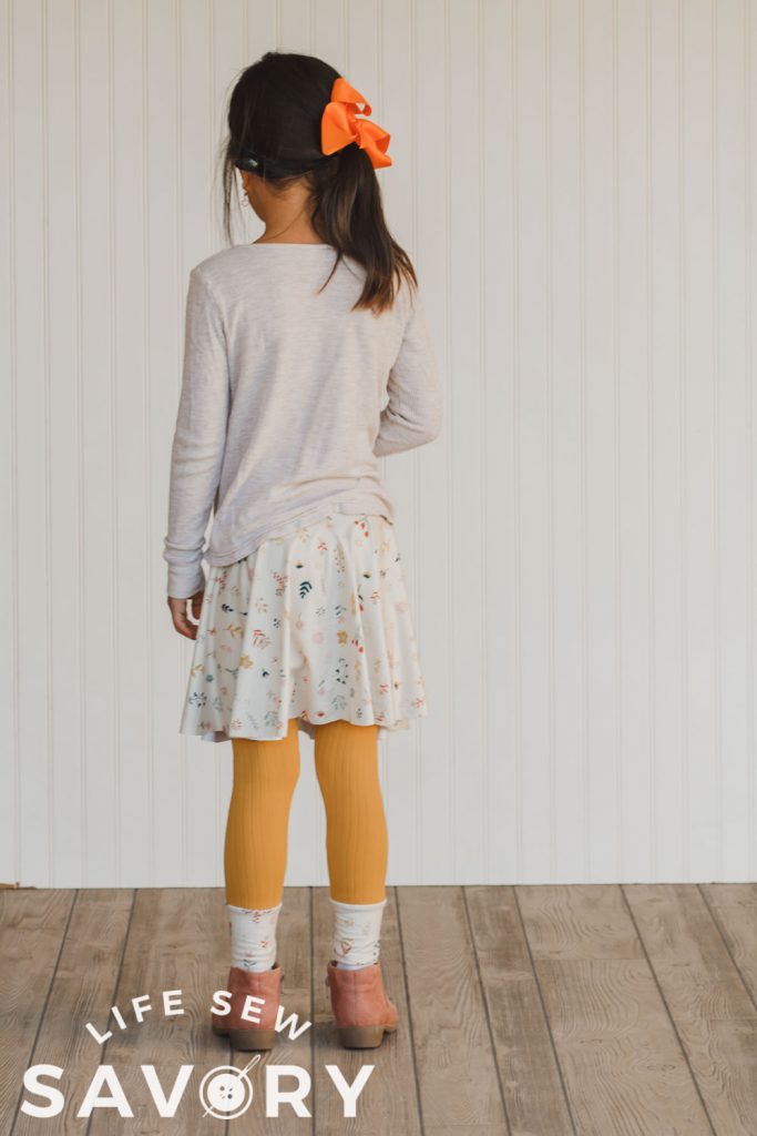 add a skirt to leggings