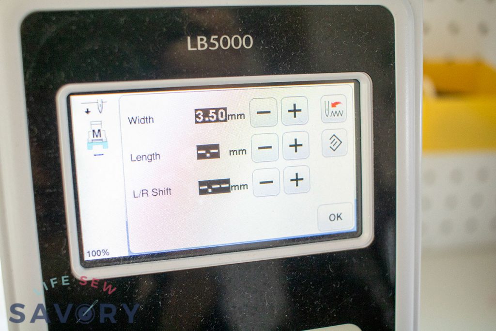 adjust length and width