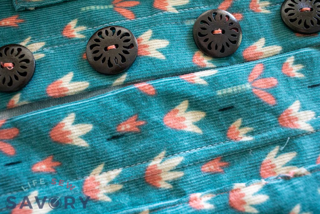 sew buttons first