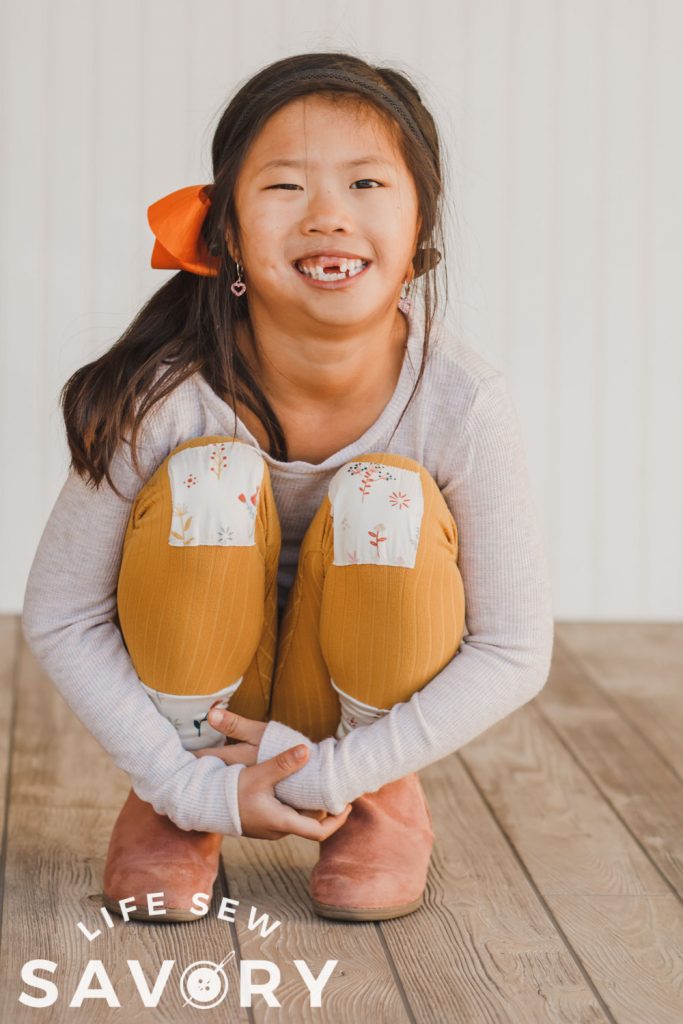 knee patches for leggings sewing tutorial