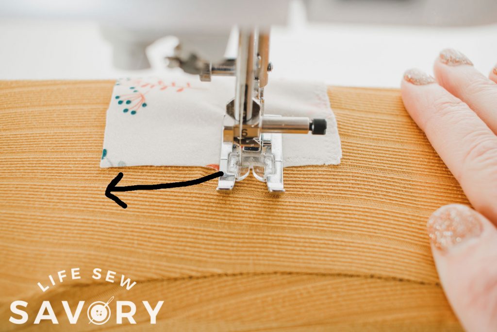 sideways sewing