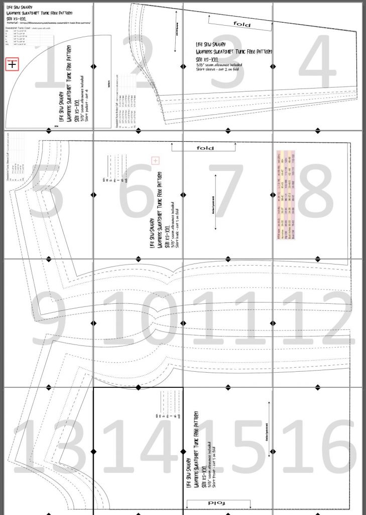 sweatshirt layout guide