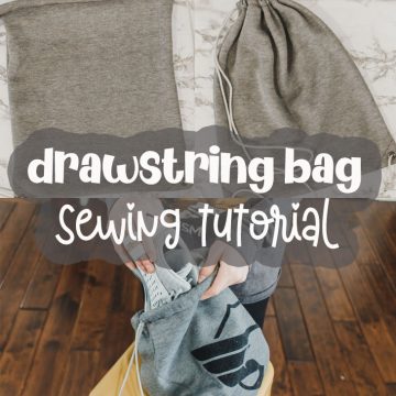 how to sew a drawstring bag