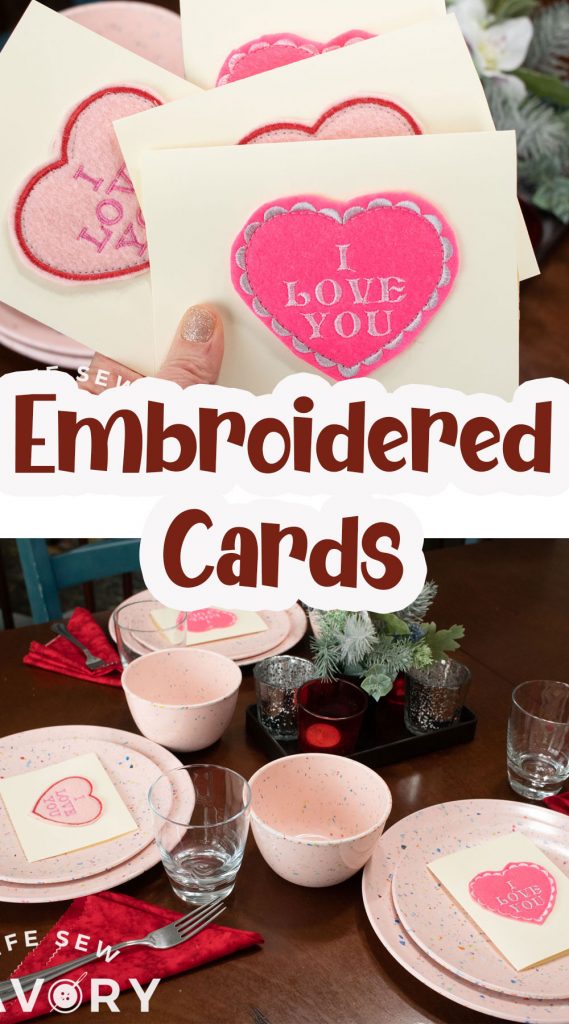 embroidered valentine cards on your sewing machine