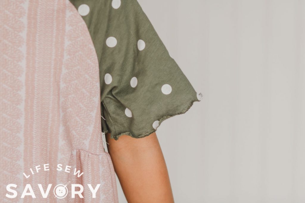 flutter sleeve hack on sleeve
