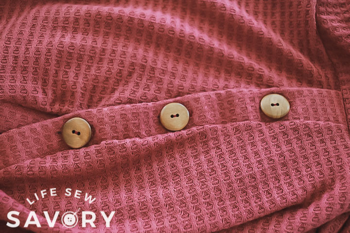 add buttons to neckline