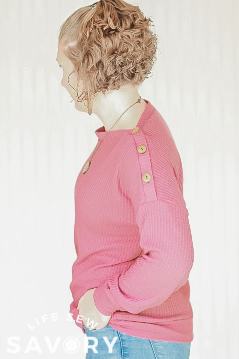sewing hack button neckline