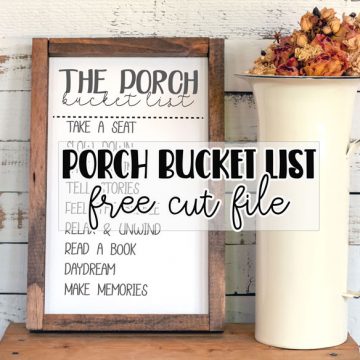 DIY porch signs bucket list
