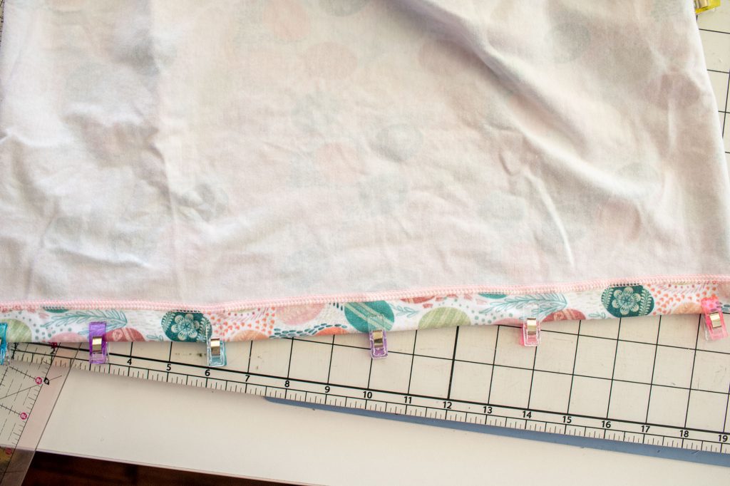 finish sides of dress