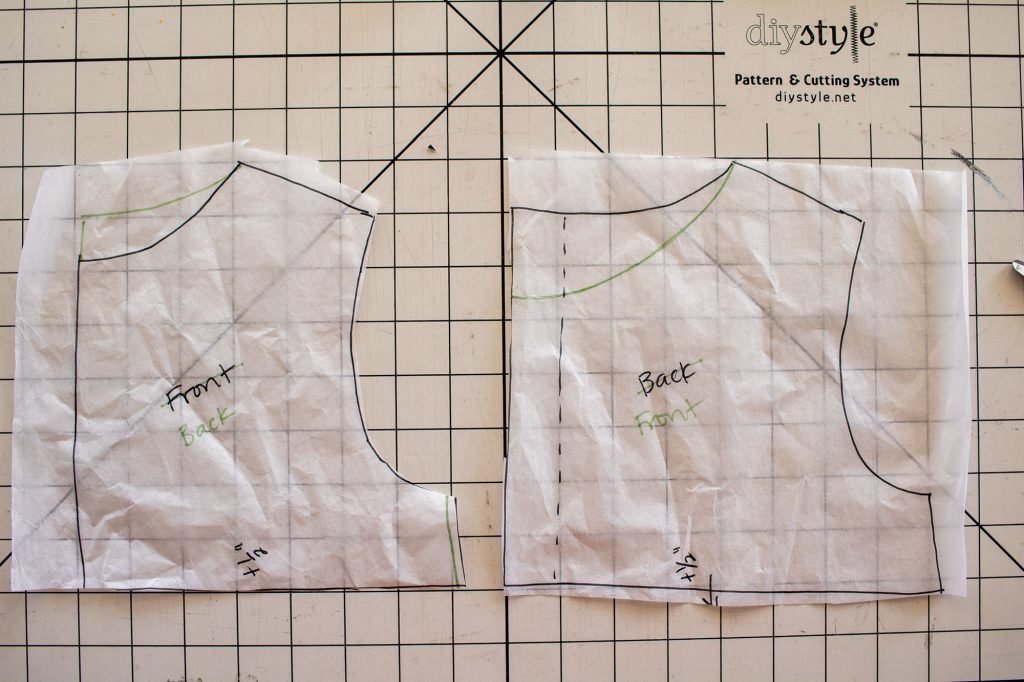sleeveless dress pattern- pattern hacks fort he sleeveless version