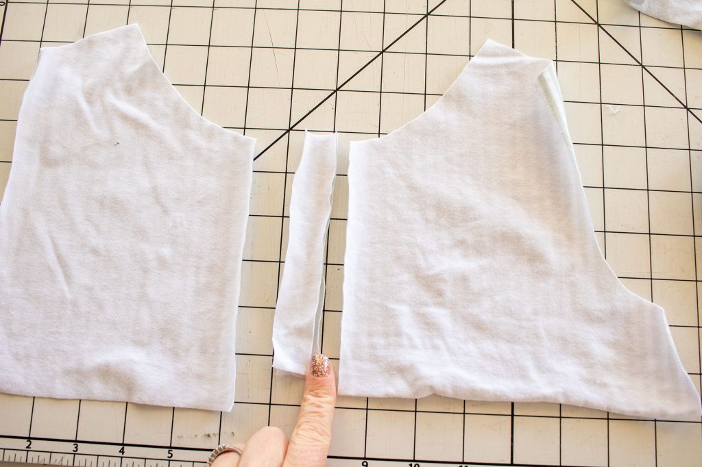 trim one of the facings