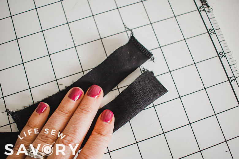 sew faux pockets