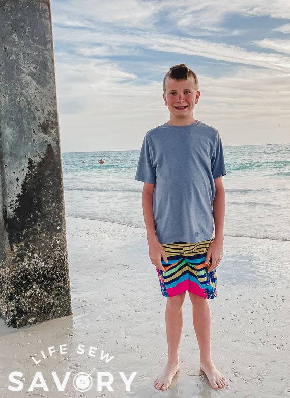 Chafe Free Boys Board Shorts Sewing Tutorial