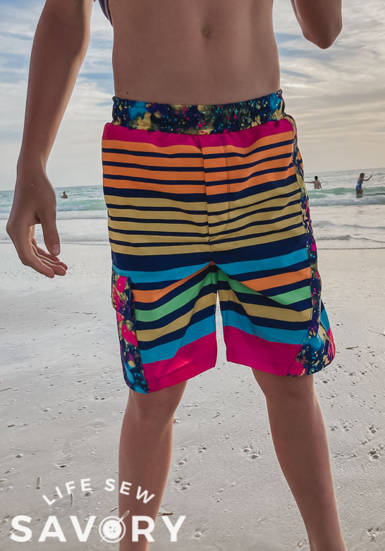Chafe Free Boys Board Shorts Sewing Tutorial