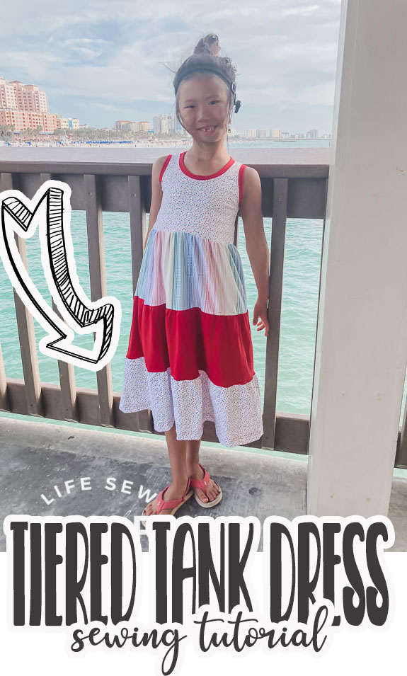 sew a tank dress tutorial and free pattern