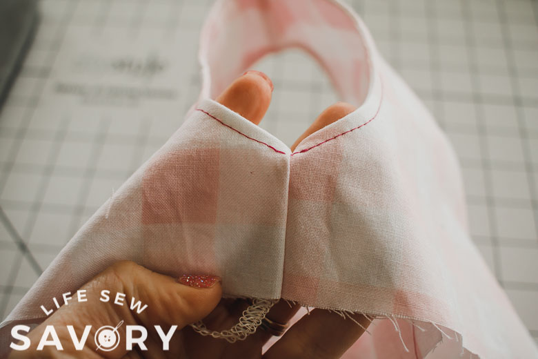 sew side seams enclosed