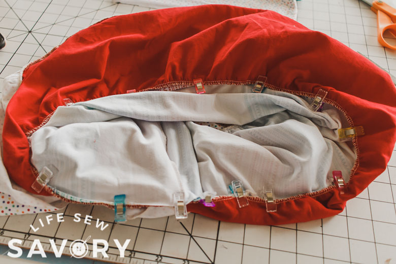 sew tiers together