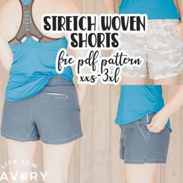 athletic shorts free sewing pattern