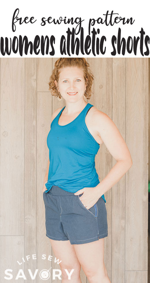 Athletic shorts free sewing pattern - Life Sew Savory