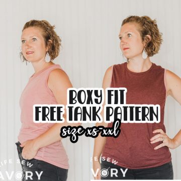 boxy fit tank free pdf pattern