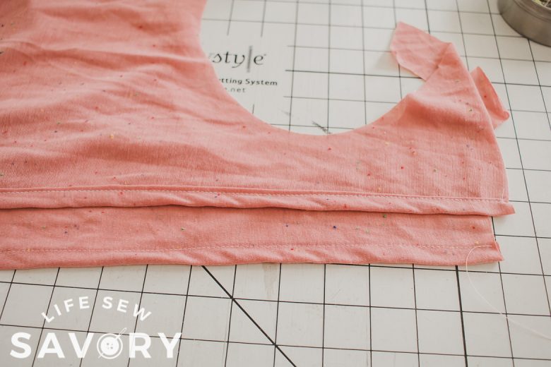 sew the back seam on the tank