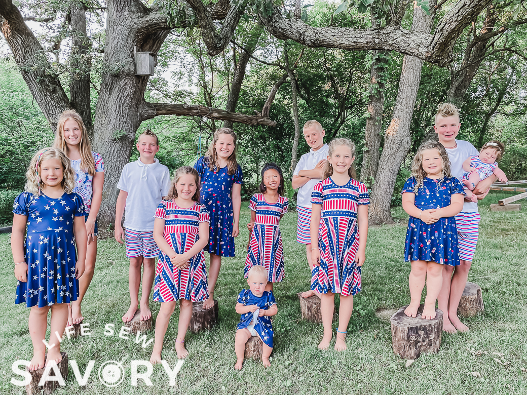 matching cousin clothes for july 4th