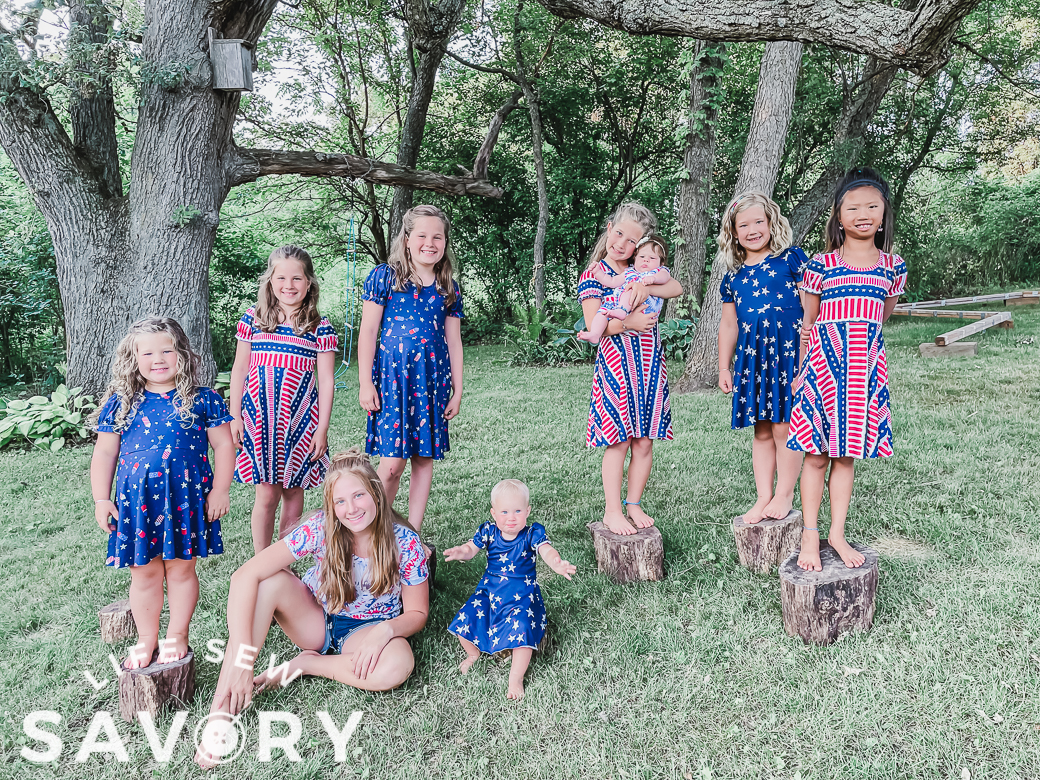 Girls wearing free Galena dress