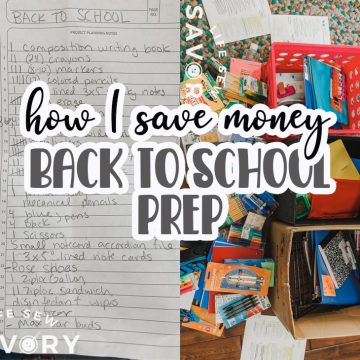 how I save money for back to school
