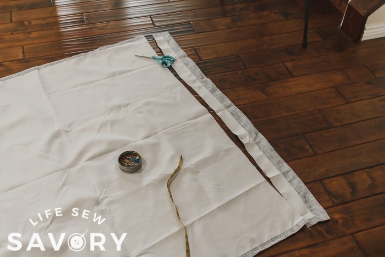 trim curtain to size