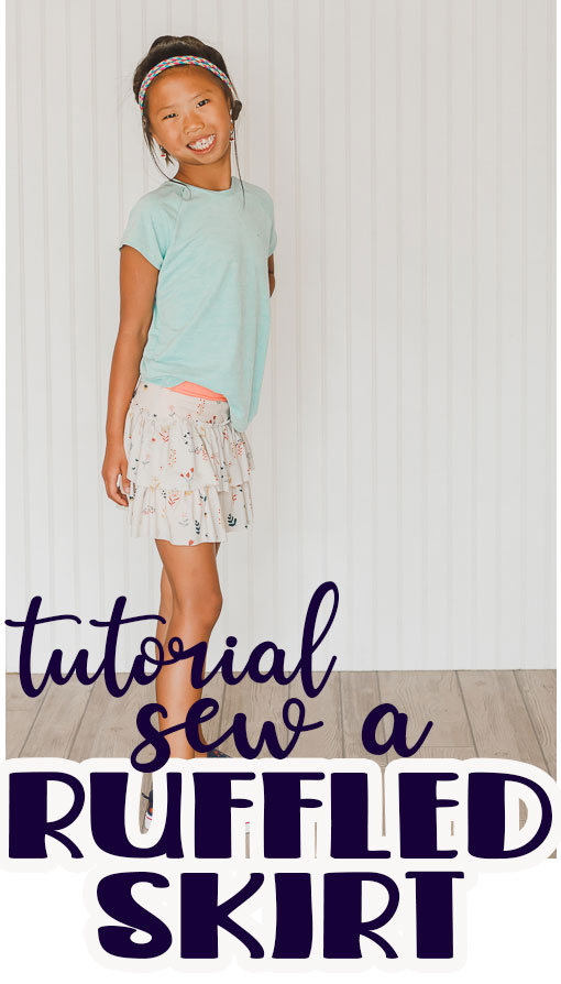 sew a ruffled skirt with built in shorts