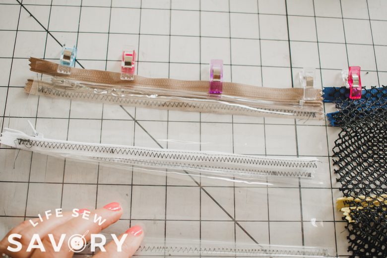 sew zipper to other side