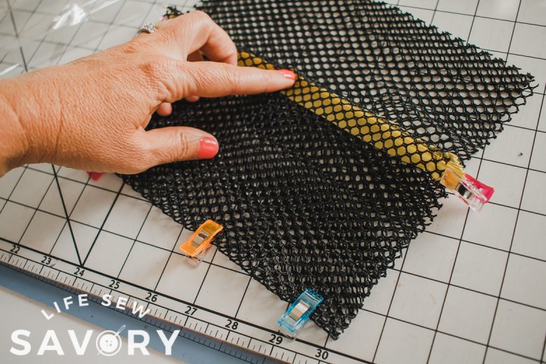 sew zipper to main fabric