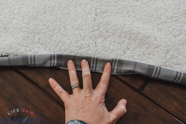 Sherpa And Flannel Blanket Tutorial - Life Sew Savory