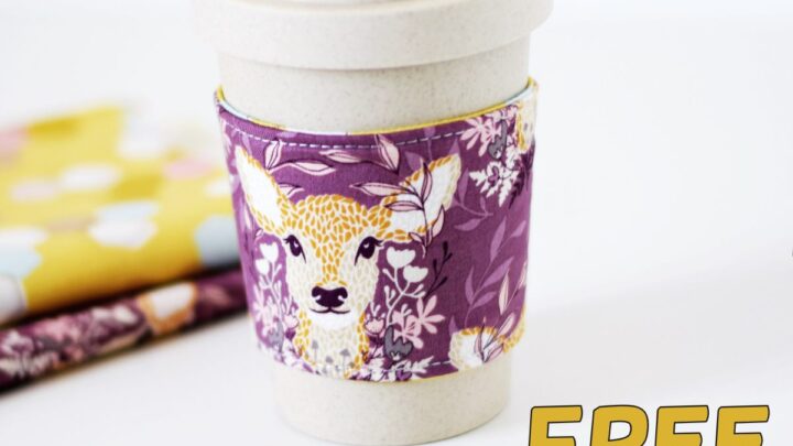 Image for Coffee Cozy Pattern - Free Coffee Sleeve Template