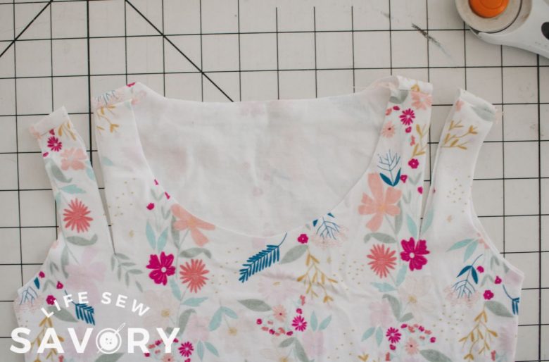 cut shoulders for the ruffles
