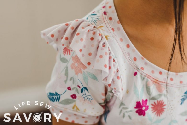 ruffle shoulder sewing tutorial