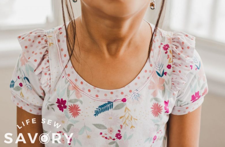 ruffle shoulder sewing tutorial