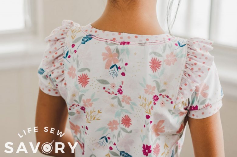 add a shoulder ruffle