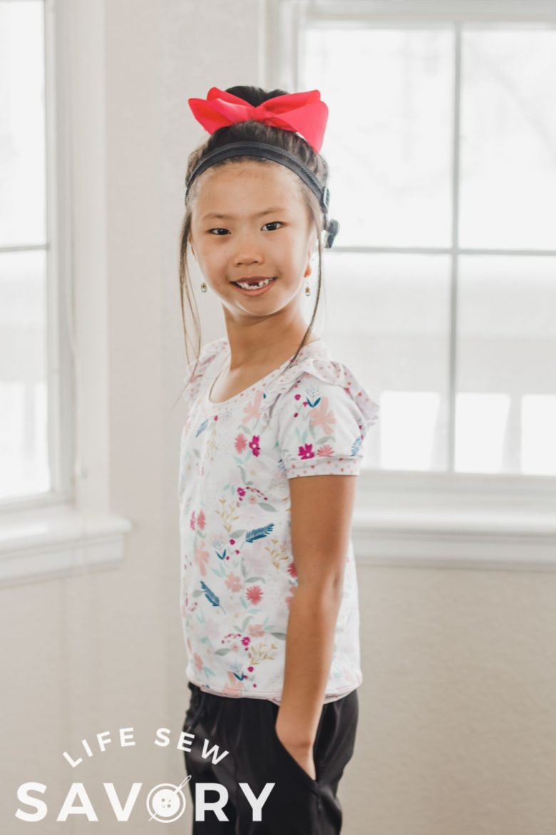 shoulder ruffle sewing tutorial