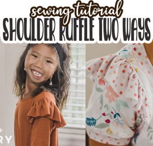 How to add ruffles to shoulders