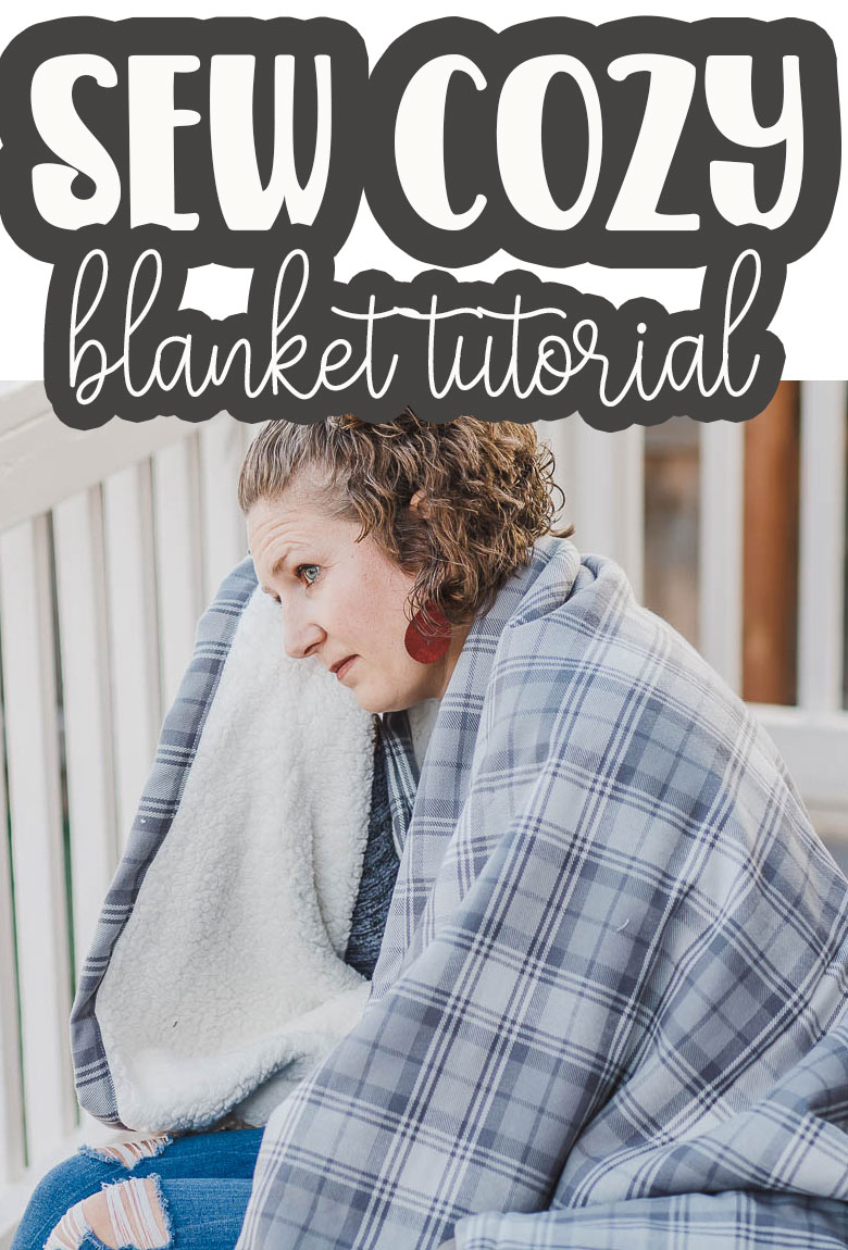 cozy sherpa blanket sewing tutorial