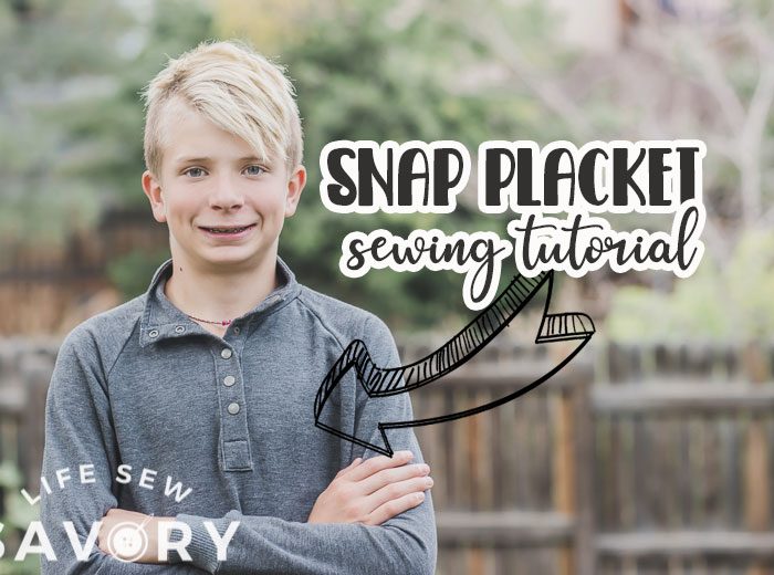 snap placket sewing tutorial