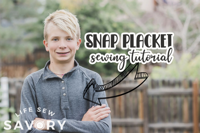 snap placket sewing tutorial
