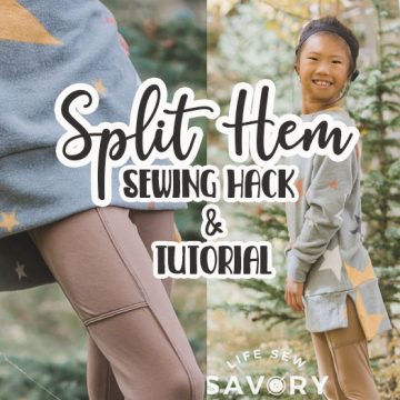 split hem sewing tutorial and hack
