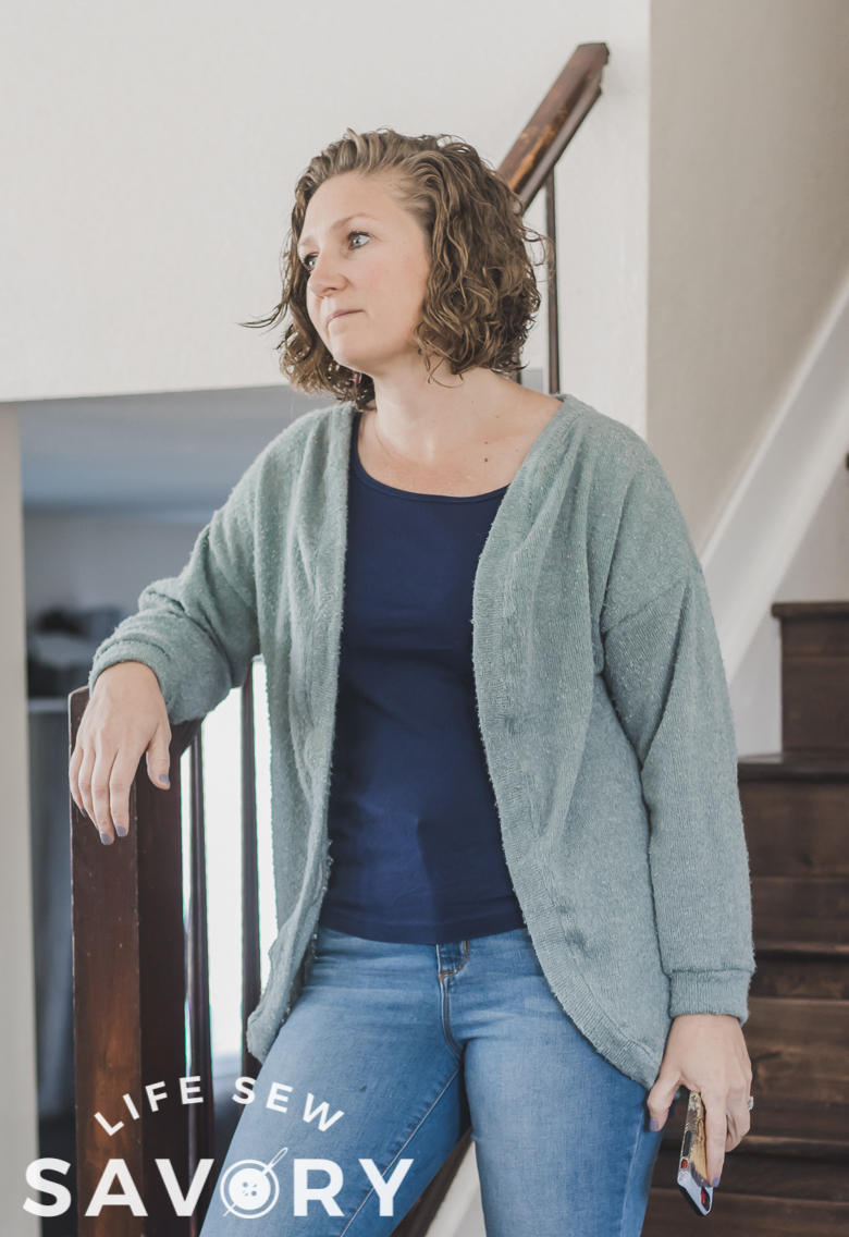 cardigan sewing tutorial and pattern