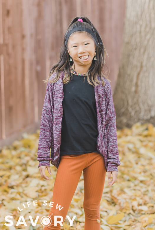 cardigan sewing pattern hack
